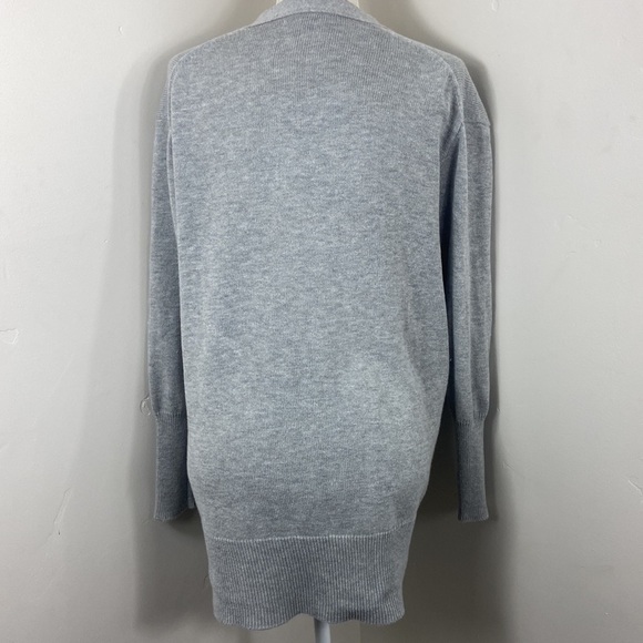 J. Crew Gray Button Up Long Cardigan Small - Picture 6 of 8